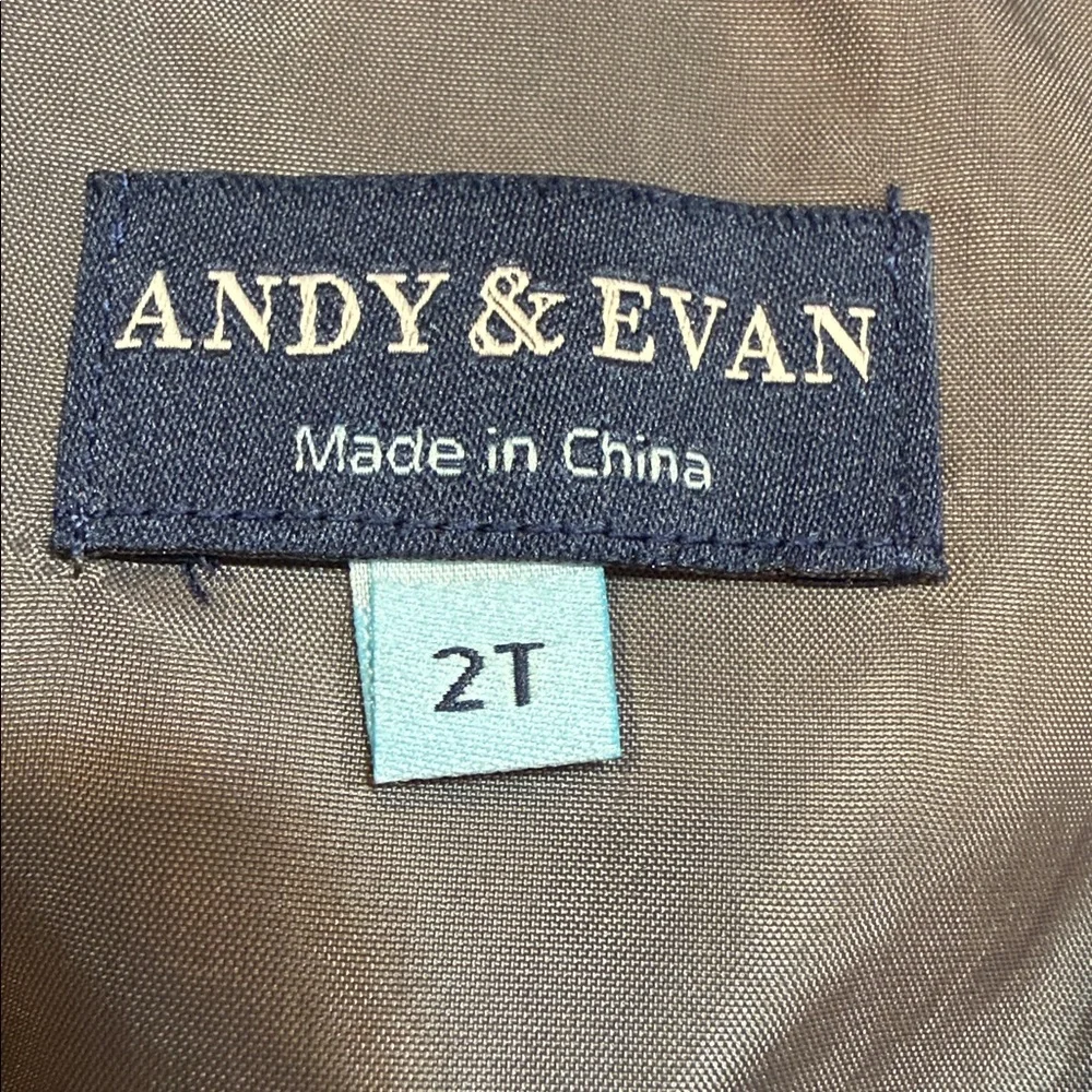 Andy & Evan Boys Gray Suit Vest Size 2T